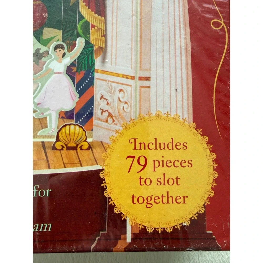 New Usborne Slot Together Theater w/Book 79 Piece Set Nutcracker Midsummer Night
